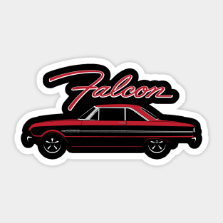 Red 63 Falcon Sprint Sticker